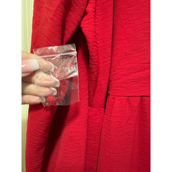 Vince Camuto NWOT Plus Size Red Ruffle Dress - Picture 8 of 8